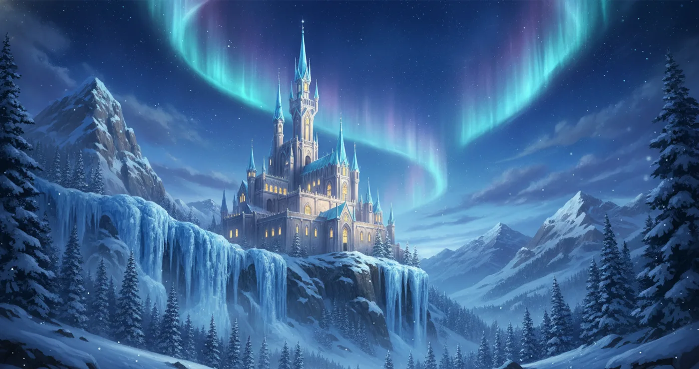 A painting of the The Snow Kingdom